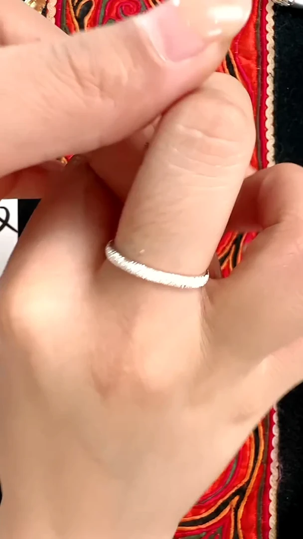 珐琅足银孤品戒指