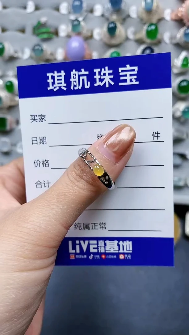 【闪购商品】翡翠戒指银S925镶嵌0005