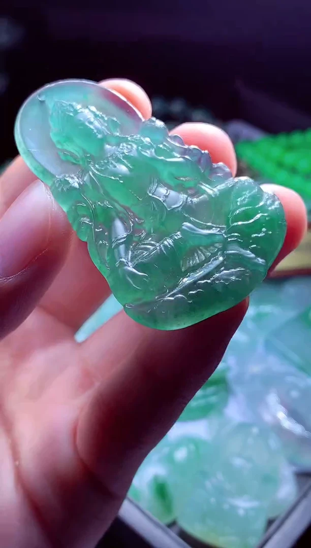 未镶嵌定制翡翠庞**#翡翠毛货定制