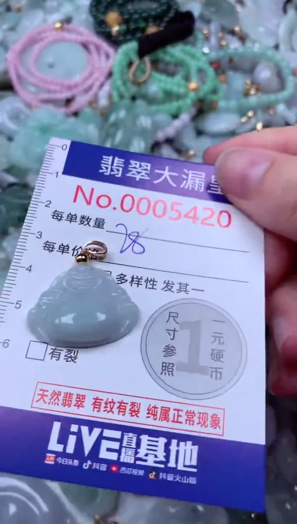 吊坠(不含链)未镶嵌翡翠5420