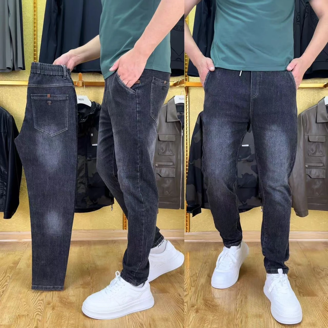 2230秋春季男士时尚牛仔裤百搭潮流弹力
