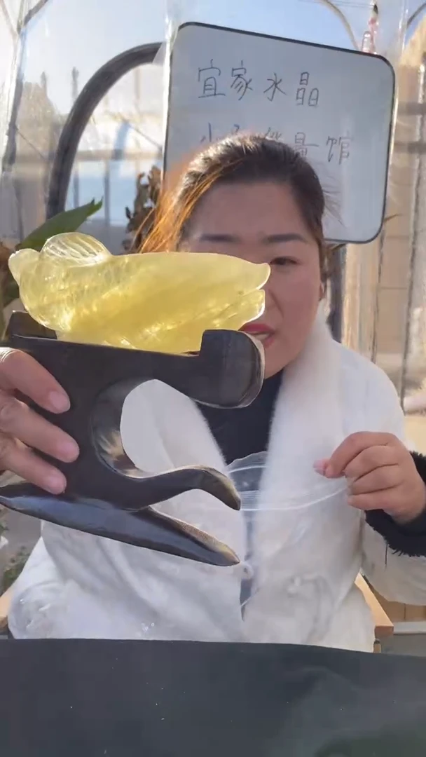 【闪购商品】黄晶金龙鱼未镶嵌黄水晶金龙鱼D286