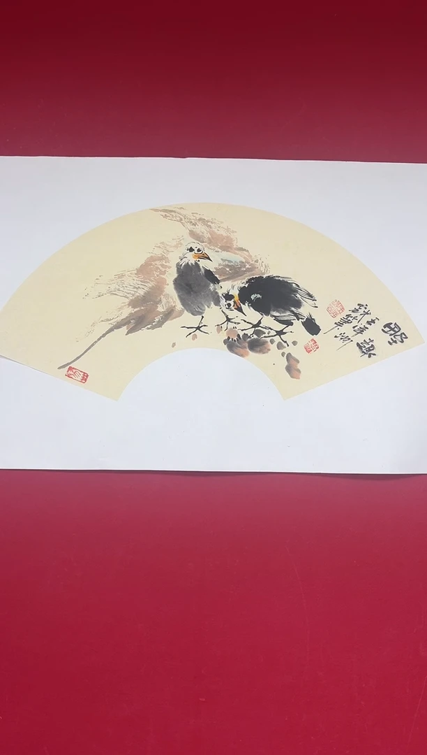 国画王洋洲老师扇面