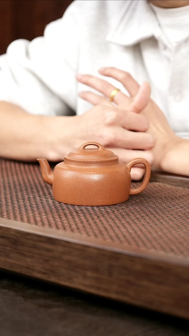 茶壶紫砂五彩泥过桥扁钟