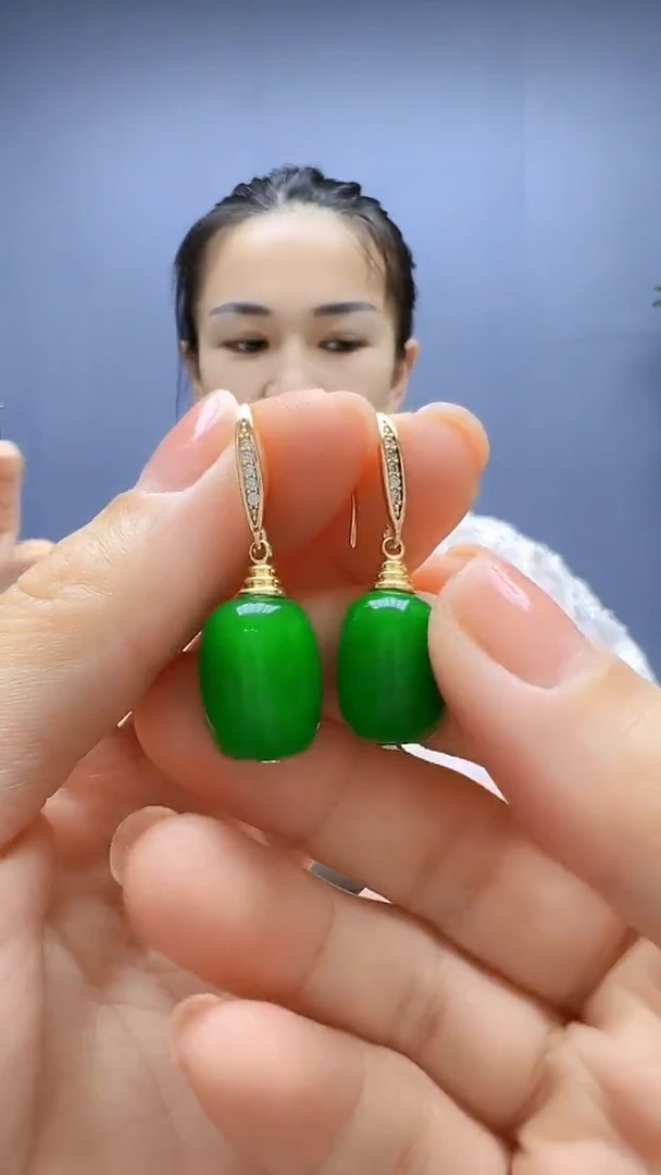 颈饰14K金镶嵌翡翠随昔diy颈饰