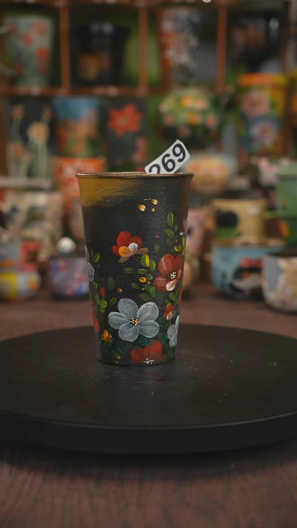 紫砂油画手绘釉下彩269
