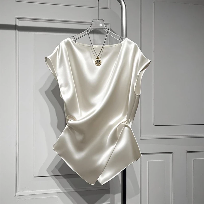 2025夏季新款百搭衬衫今年流行爆款超好看时尚气质显瘦上衣T恤女