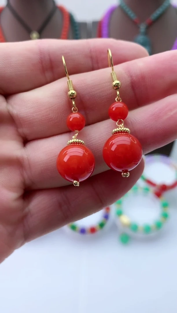 【闪购商品】翡翠耳饰14K金镶嵌R109耳坠