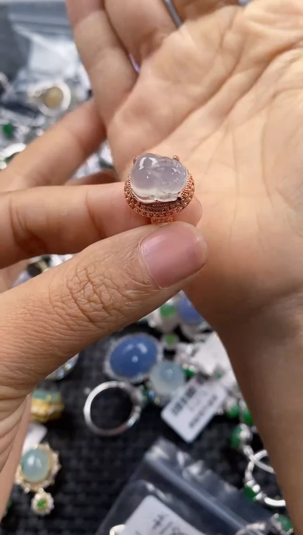 未镶嵌戒指翡翠999      3