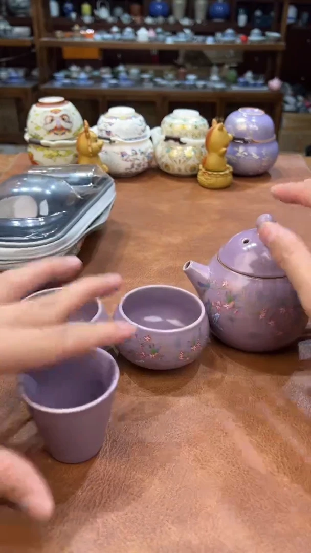 真的很便宜会开片的旅行茶具