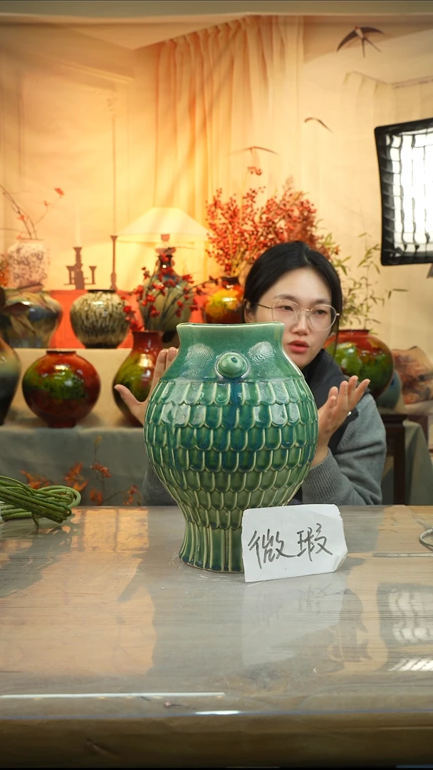 高28口12高温陶瓷花瓶