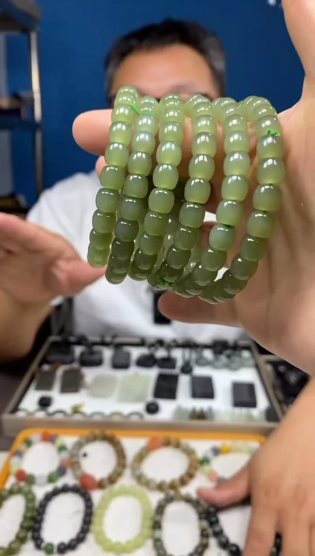 手链未镶嵌和田玉颜色多样性发货拍一发一