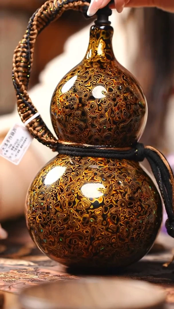 【闪购商品】RR183漆艺酒葫芦不包手串及旋转底座