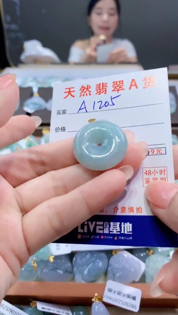 颈饰未镶嵌翡翠天然翡翠A货挂件
