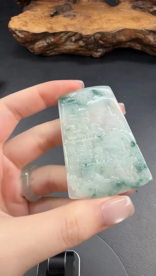 未镶嵌定制翡翠翡翠饰品-43 毛货