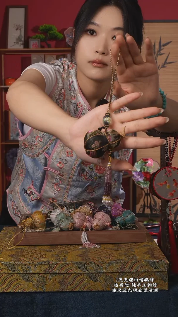 织绣100非遗宋锦纯手工挂件