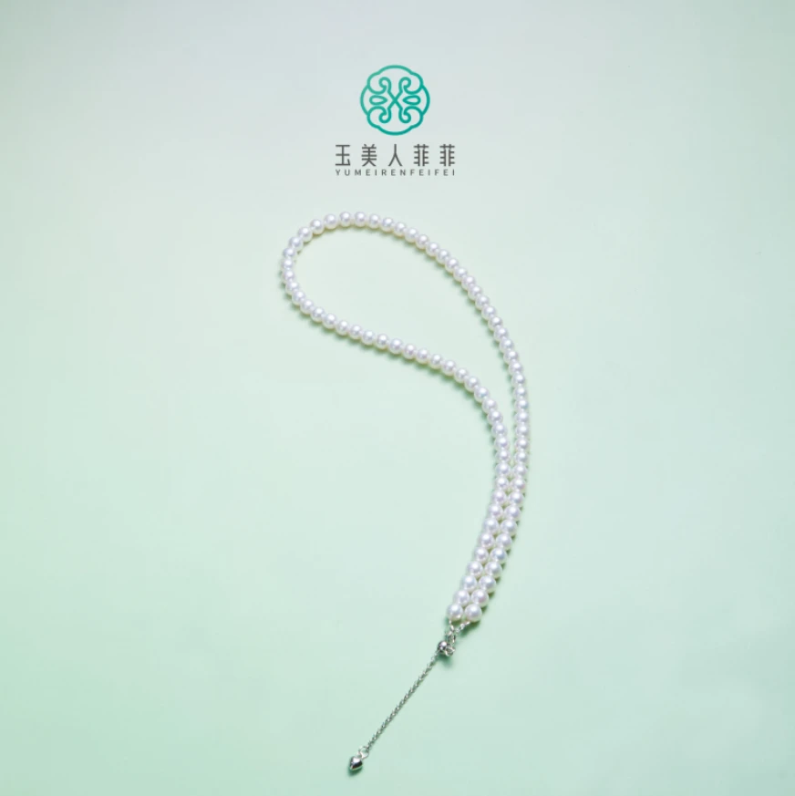 石惑珠宝/S925珍珠白珠项链约5mm-多样性发一