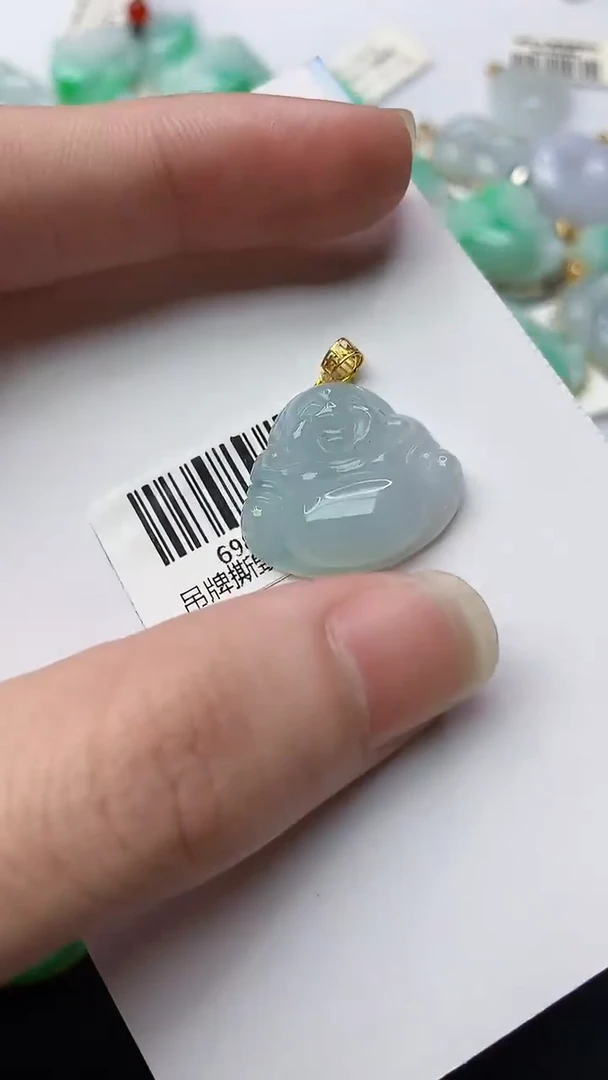 【闪购商品】翡翠颈饰18K金镶嵌84.........