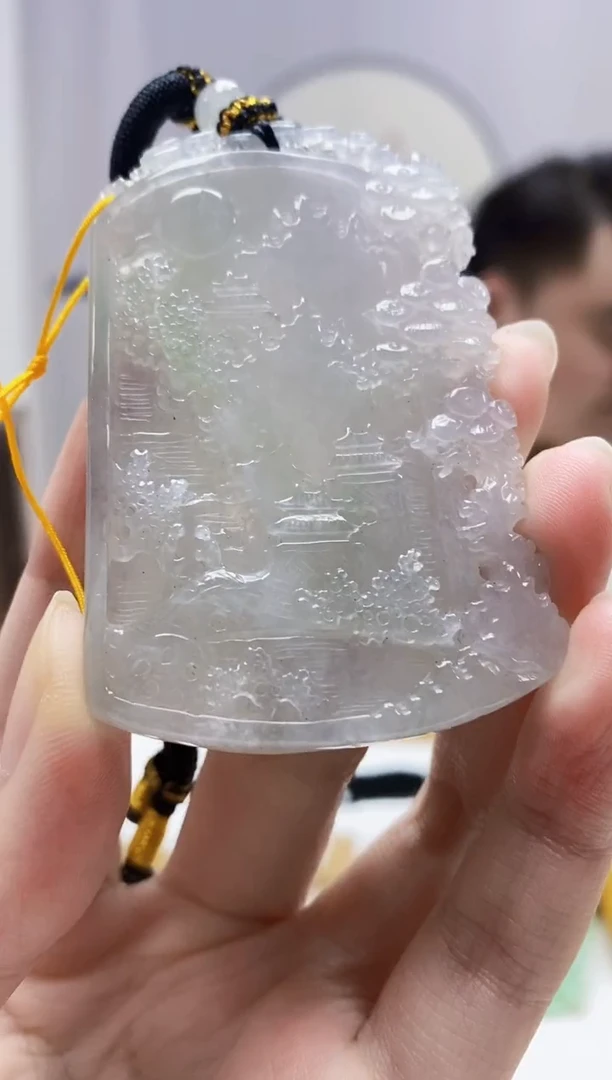 定制翡翠未镶嵌5060zm-毛货挂件109