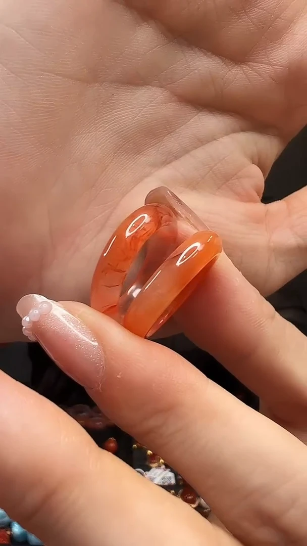 未镶嵌戒圈南红玛瑙?****丽15#/2个一起发货