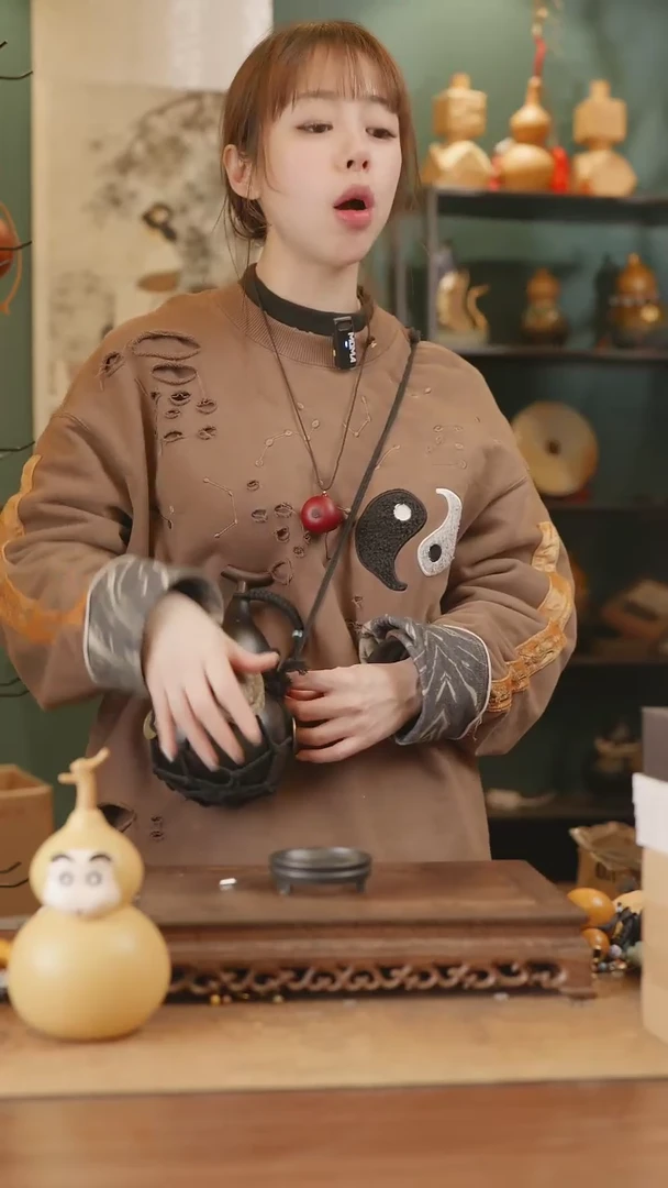 【闪购商品】319号精品天然大漆工艺防渗内胆酒葫芦~