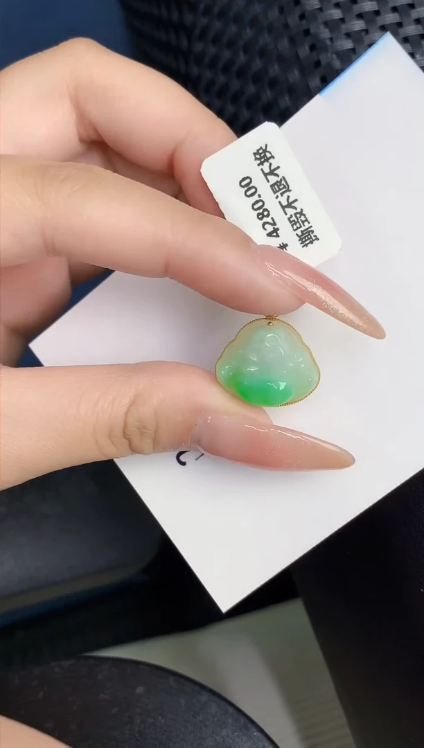 【闪购商品】翡翠颈饰18K金镶嵌000000000