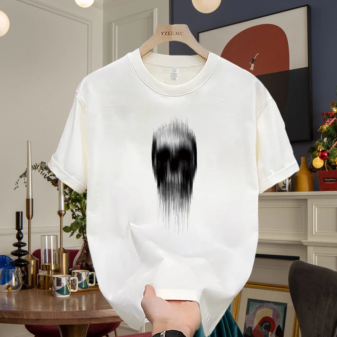 美式痞帅重磅纯棉短袖T恤青年男女款夏季ins潮牌街头宽松圆领上衣