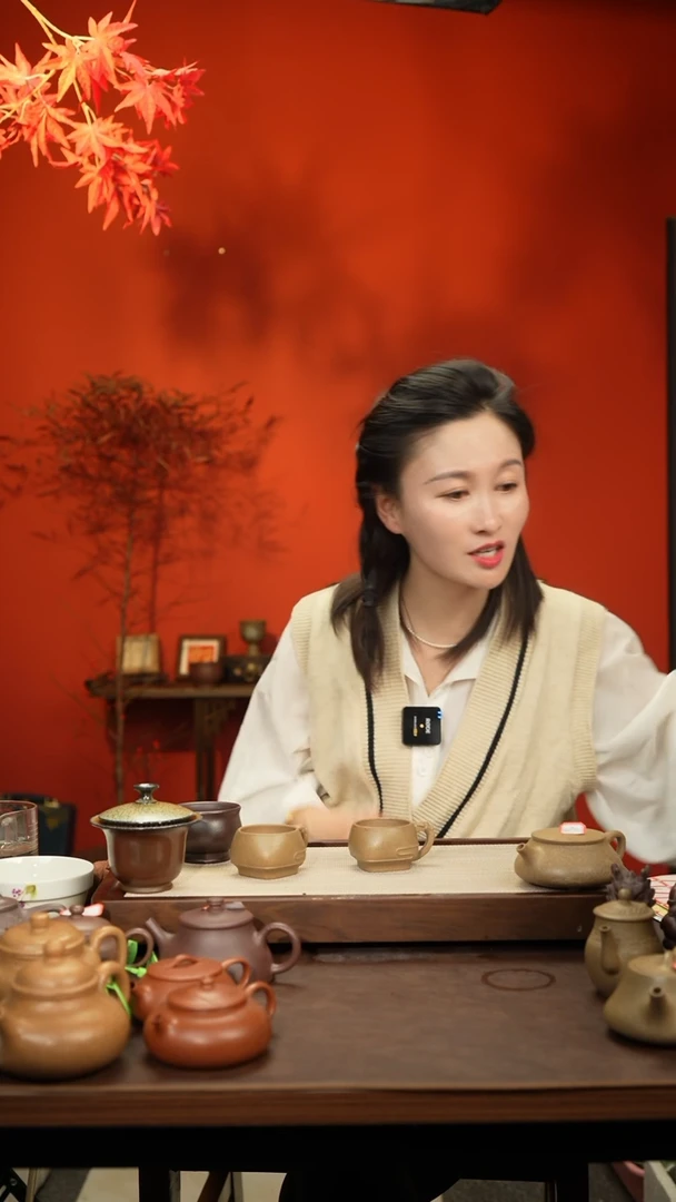 【闪购商品】紫砂茶壶宝山墨绿泥祥云杯一对