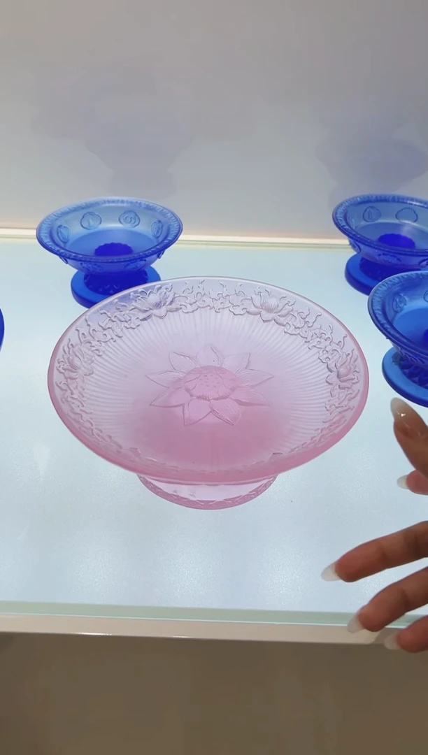 琉璃手工艺品古法琉璃供盘
