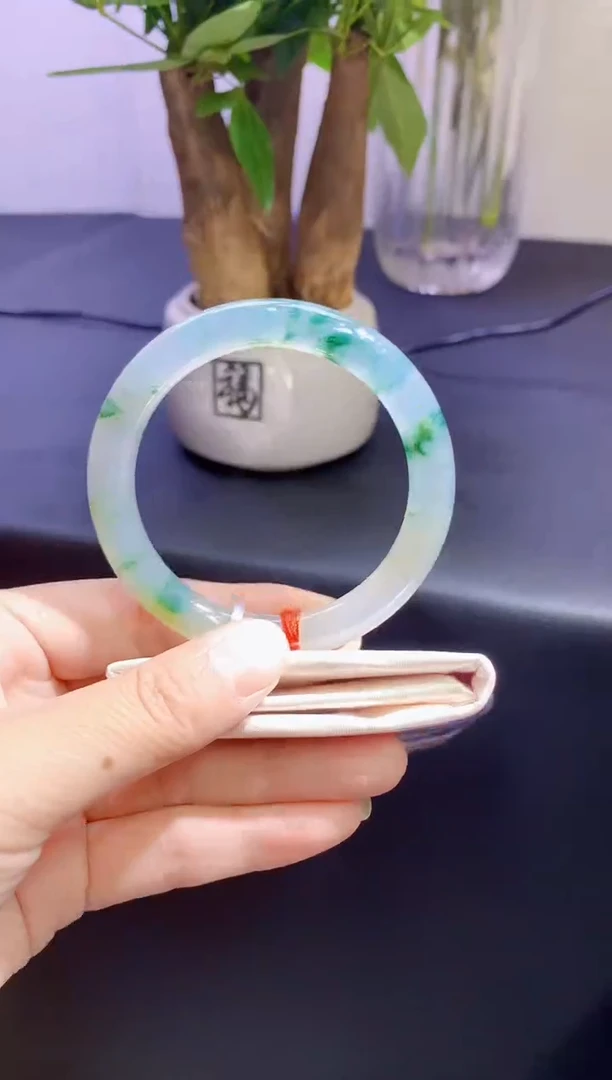 未镶嵌手镯翡翠翡翠手镯圈口53.9-t22-全款8.5万-定金2万