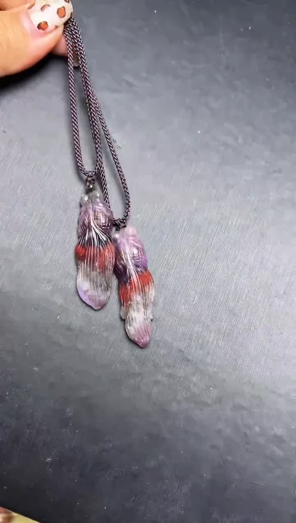 颈饰未镶嵌水晶极光小鱼吊坠多样性发一 JP54544