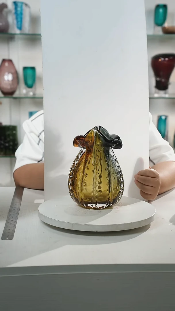 21高轻奢琉璃花器福利正常手工痕迹