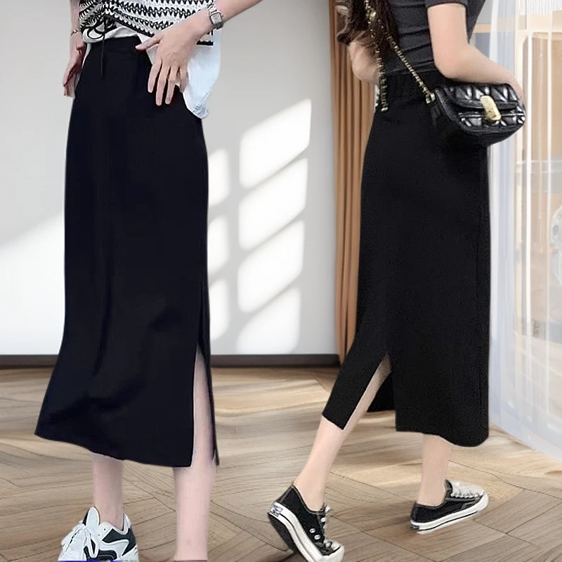 夏天薄款时尚百搭半身裙女小个子夏季显瘦藏肉显瘦休闲裙子A字裙