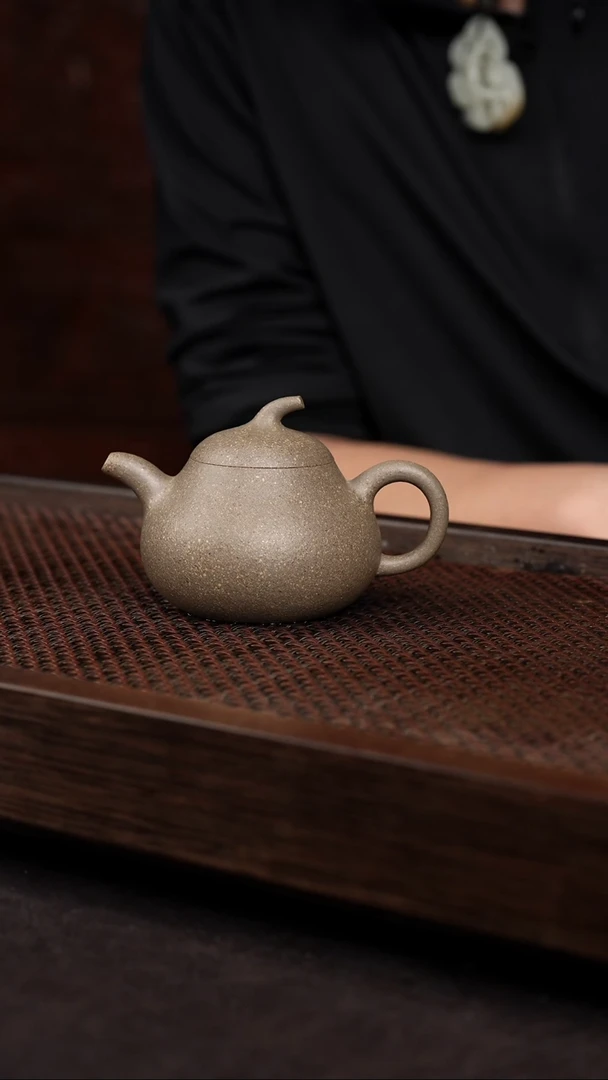 【闪购商品】紫砂茶壶粗砂青段茄瓢