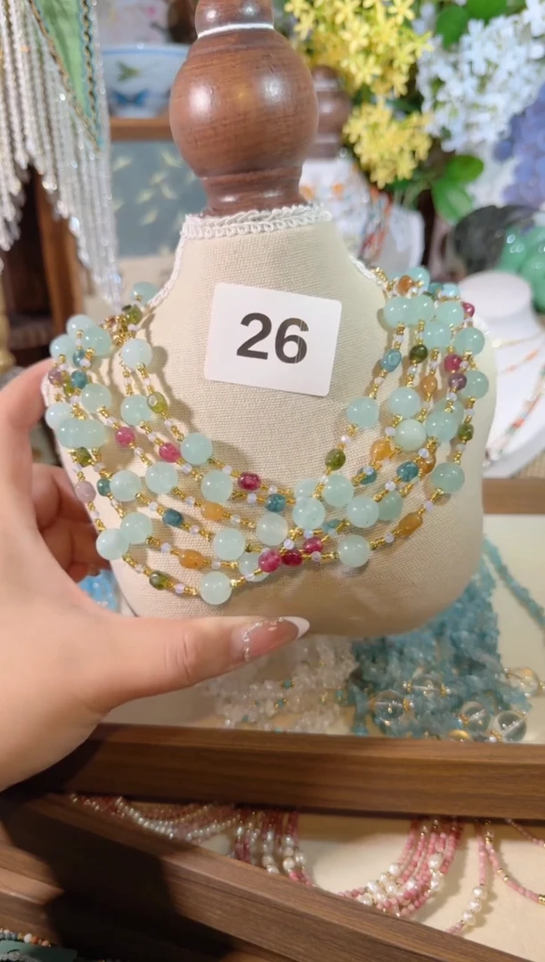项链合金天河石26