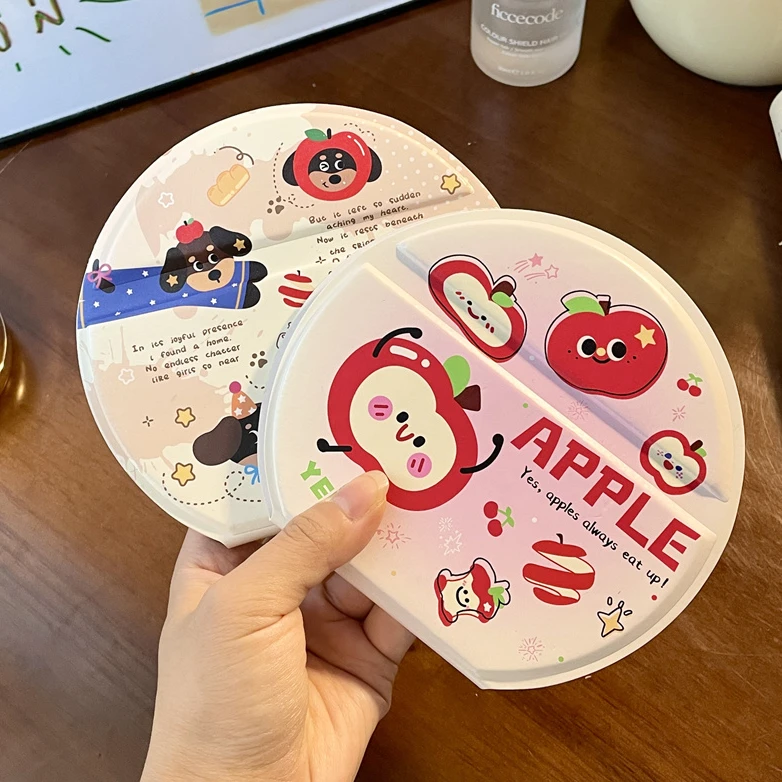 原创迷你折叠化妆镜2025新款学生女生专用小巧随身便携可爱小镜子