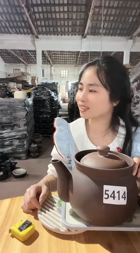 粗砂陶瓷5414瑕疵紫砂养生壶2.5