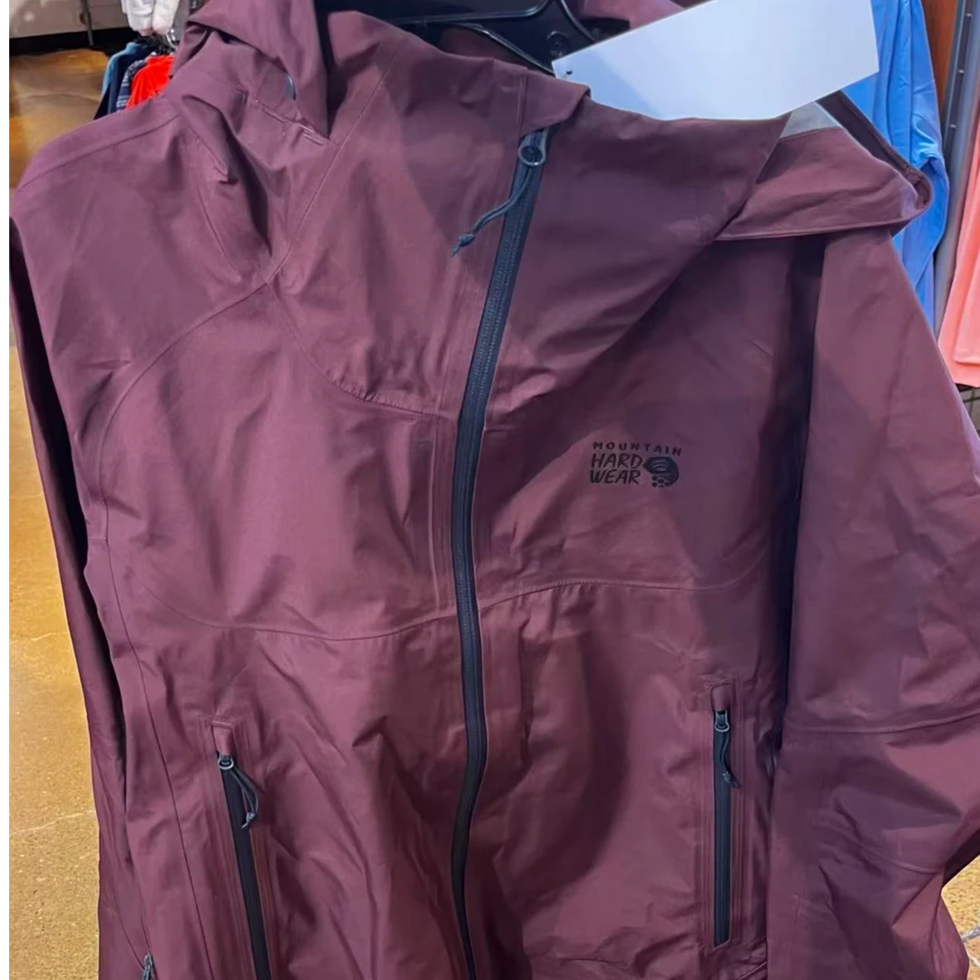 Mountain hardwear/山浩女士防水连帽gore tex 冲锋衣M码