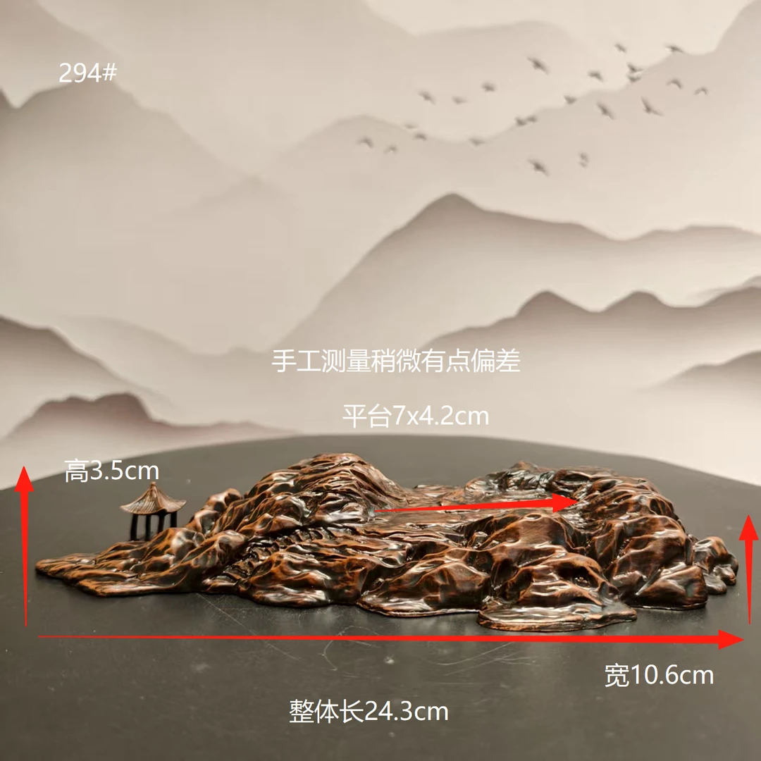 山型景观意境创意奇石树脂底座摆件家居装饰品