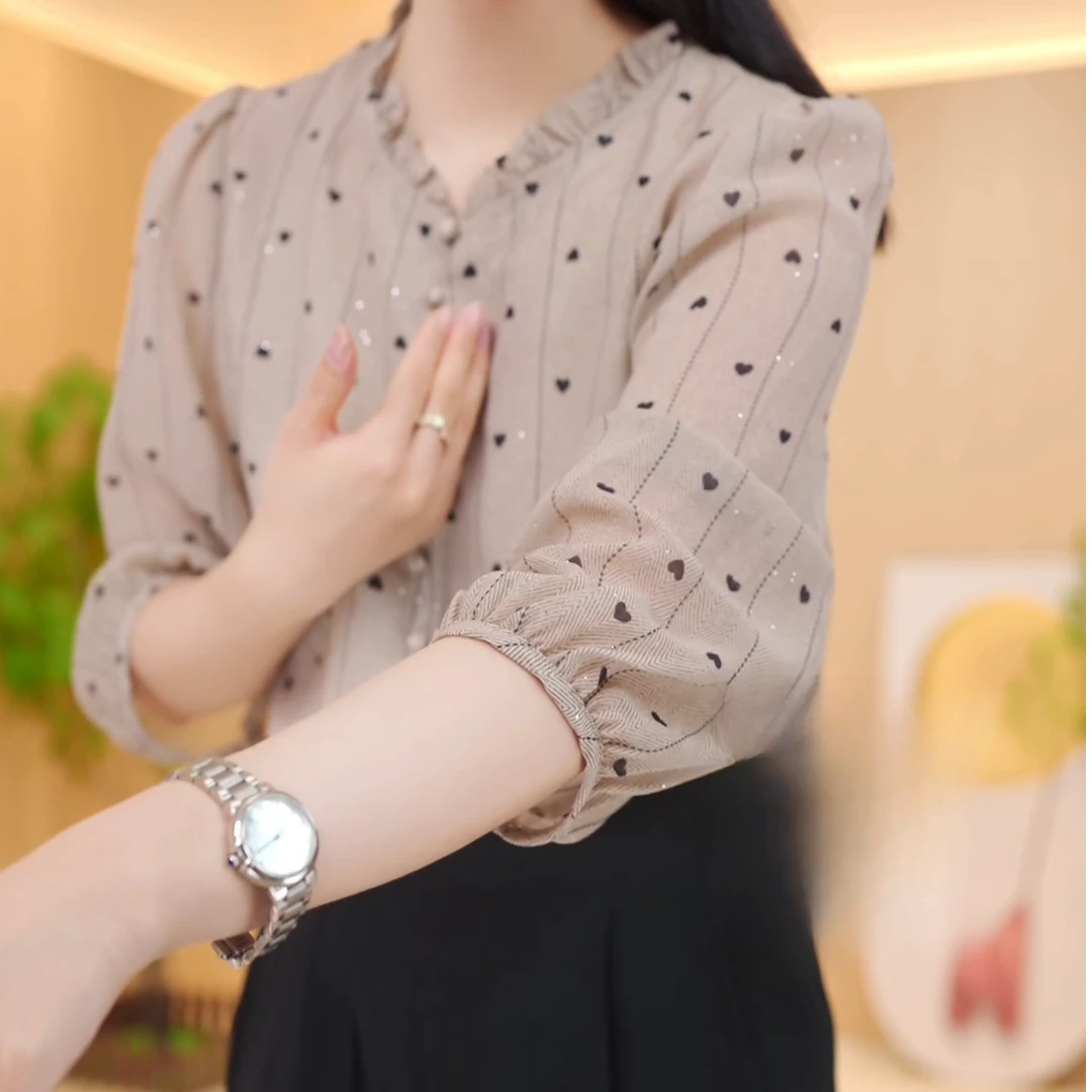 新款新中式国风设计感气质小衫C5596