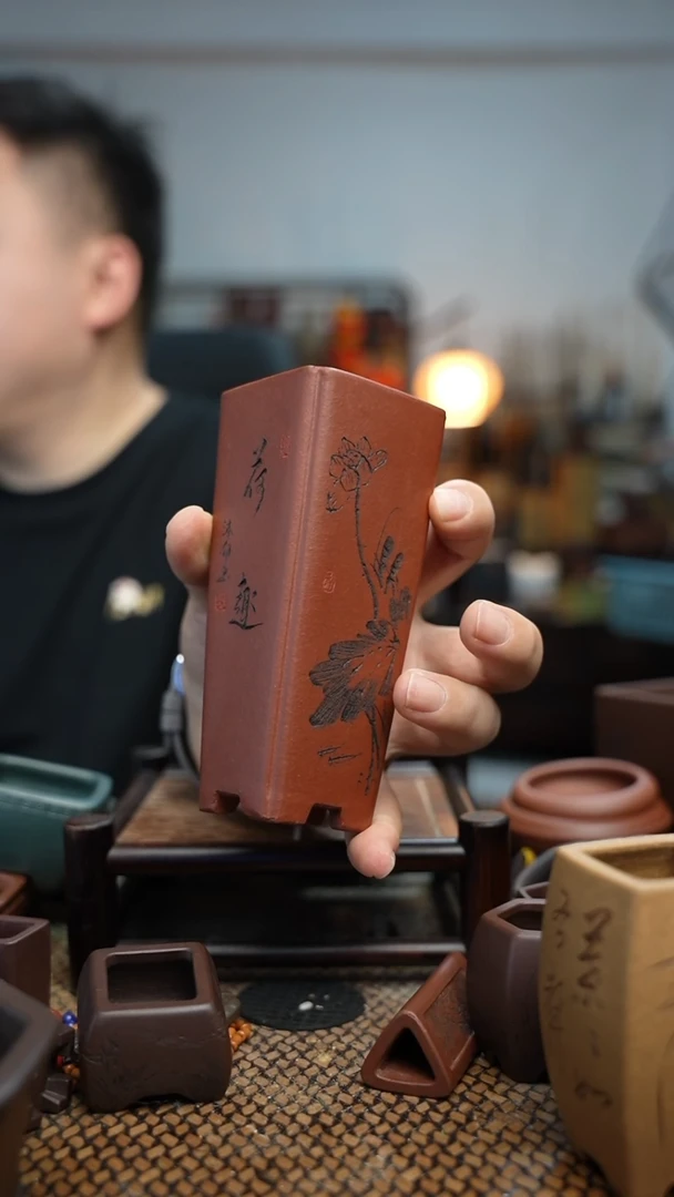 紫砂花盆尚*長木軒精品紫砂