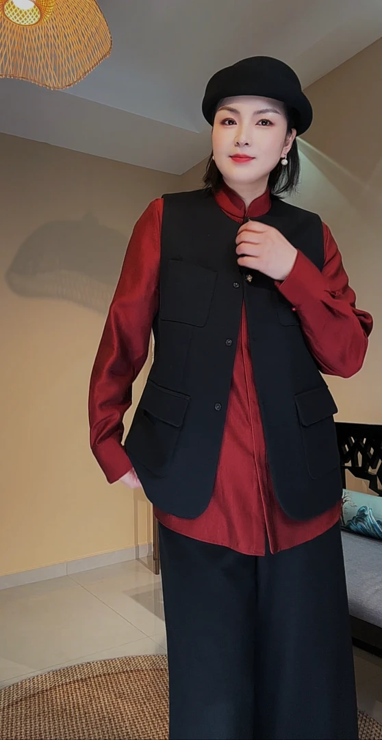 【一缕白月】冬款羊毛四袋马甲MJ100