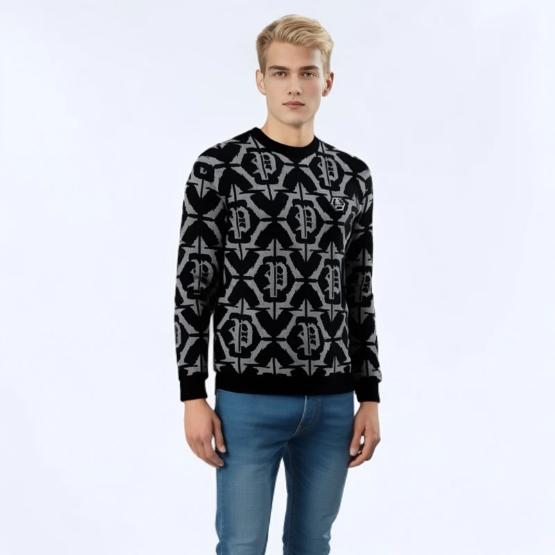 PHILIPP PINLI （上衣毛衣39-63）衣服集合链接男士长袖针织衫男款