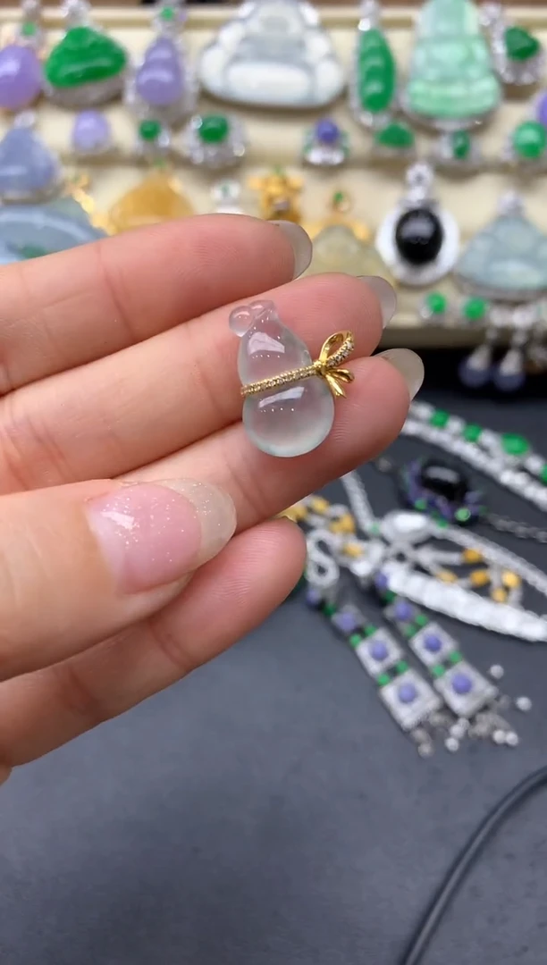 【闪购商品】翡翠颈饰18K金镶嵌252-中国好珍宝