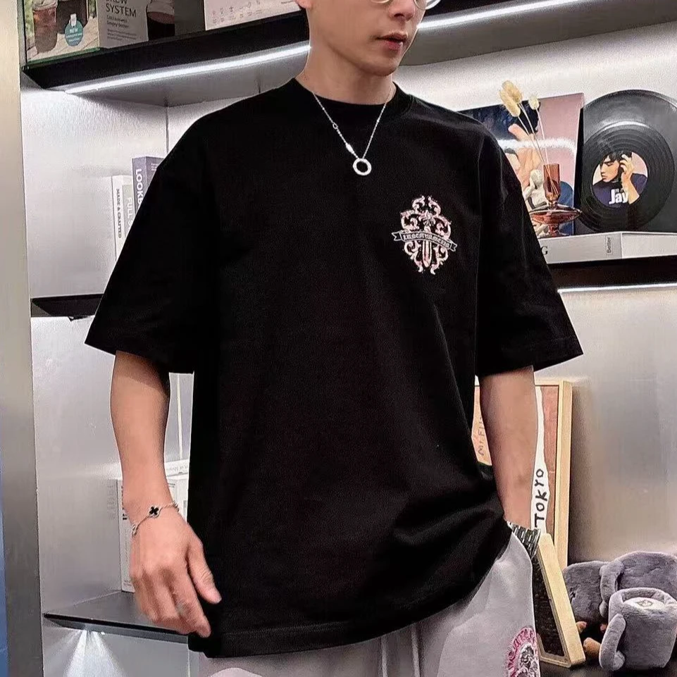 GG~迈亚密高定高克重KLX SS早春款梵文刺绣T恤 320G 重磅洗水短袖