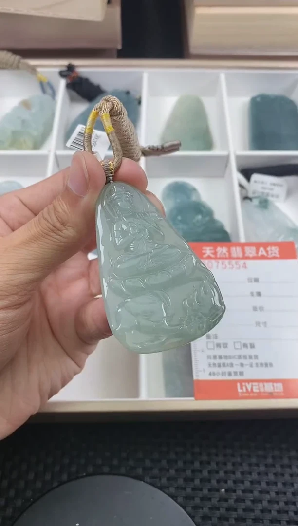 翡翠未镶嵌颈饰
