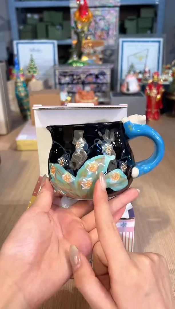 【闪购商品】杯15黑补丁奶杯