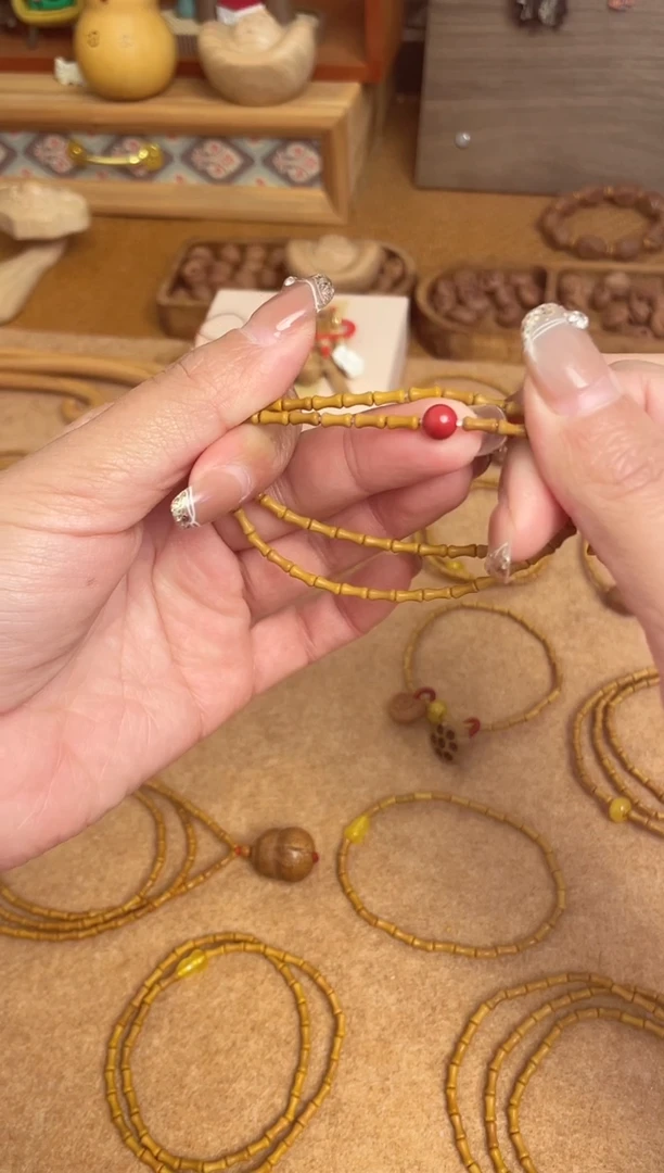 双圈竹节手串莎莎款