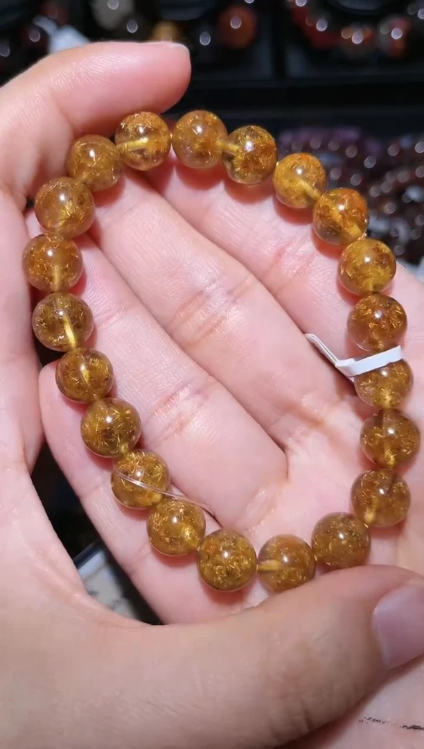 【闪购商品】水晶手链未镶嵌钛晶花单圈9 mm-12