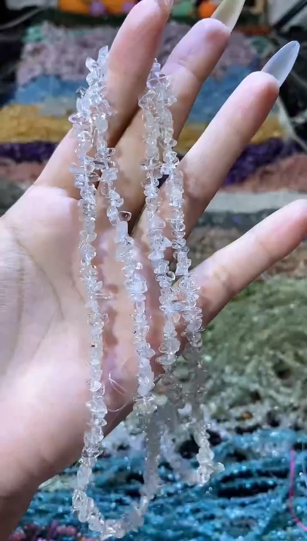 水晶珠宝半成品未镶嵌小白水晶
